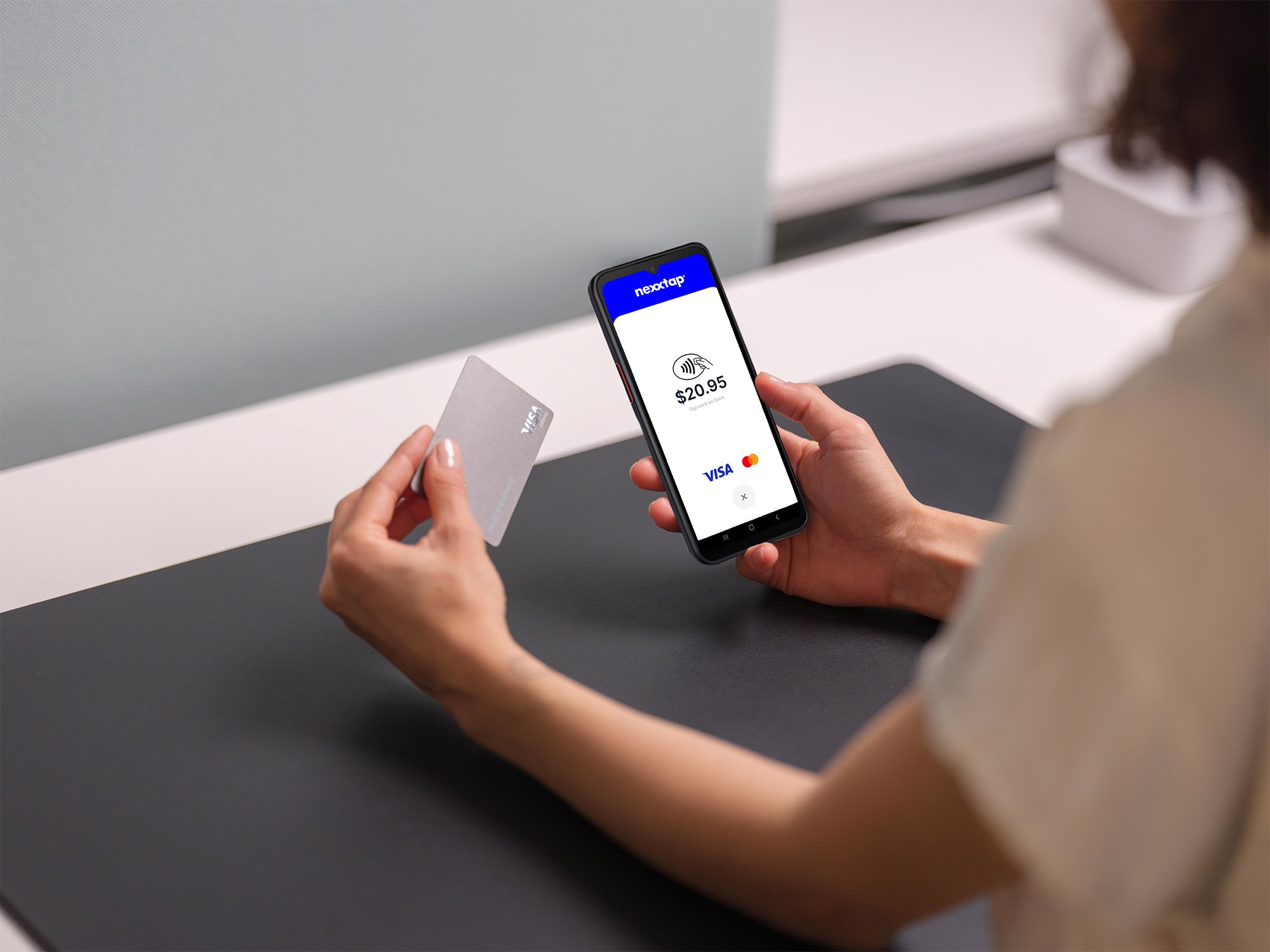 Nexxtap-samsung- Australia Softpos taking payment